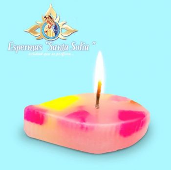 Velón flotante hoja